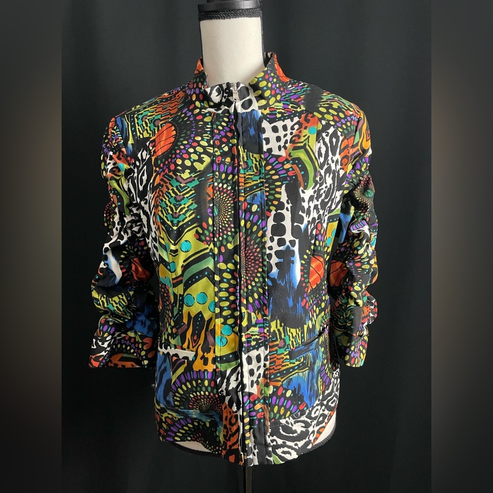 Erin London Multicolor Abstract Shirt